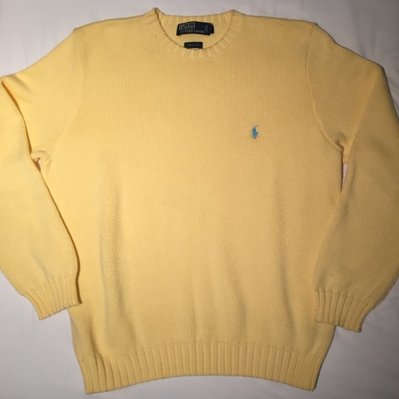 polo ralph lauren yellow sweater